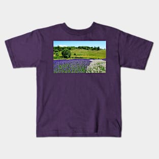 Hilly Lavender Countryside Kids T-Shirt